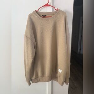 NWOT Tan Geometric Pattern Sweater